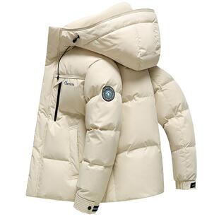 明星同款鸭鸭官方旗舰店青少年羽绒服男短款加厚2025新款冬季外套