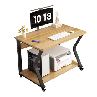 电脑桌卧室家用小户型可移动电脑桌小型家用阳台桌子实木学生书桌