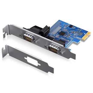 绿联pci-e转串口转接卡rs232九针DB9台式主机电脑扩展连接工控com