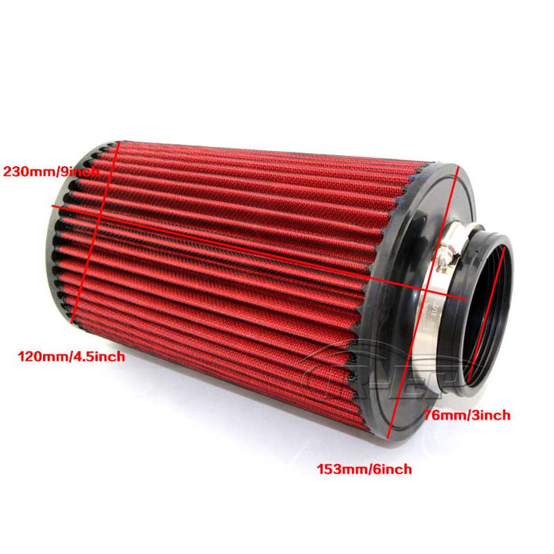 汽车改装进气冬菇头可水洗冬菇头加大进气动力改装空气滤芯蘑菇头