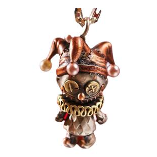 小丑s925银饰品巫豆娃娃个性复古流行时尚项链男女款挂件吊坠装饰