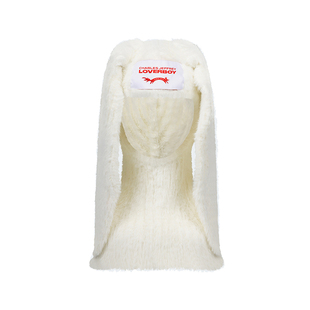 Charles Jeffrey LOVERBOY  双色针织趣味兔耳造型面罩围脖帽子