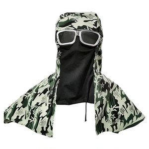 防尘帽工业粉尘搬运打磨工作全脸防雾耐用透气披风帽劳保披肩帽