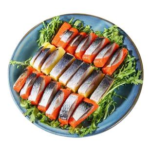 希鲮鱼籽刺身拼盘鲱鱼红黄850g/6条西陵鱼籽海鲜商用速冻西鳞鱼子