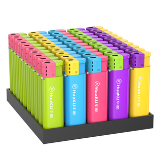 华酷高品质50支整盒一次性打火机明火可定制火机订做广告印字批发