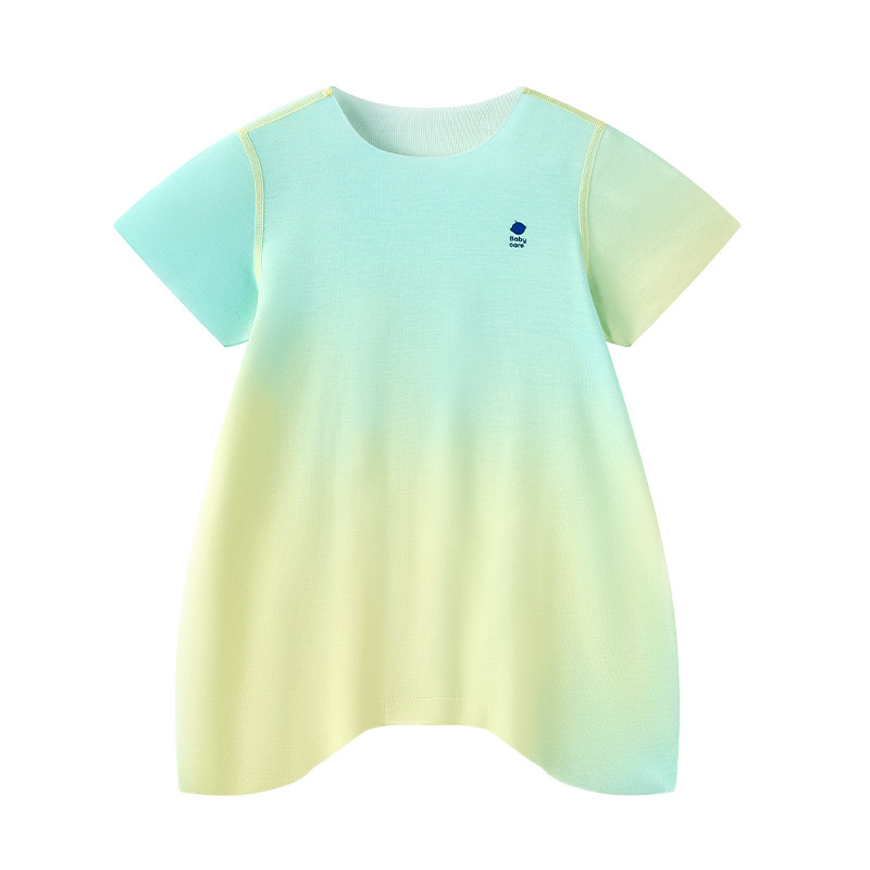 Babycare自然凉选随心裁短袖三角爬服宝宝包屁衣连体衣吸湿速干