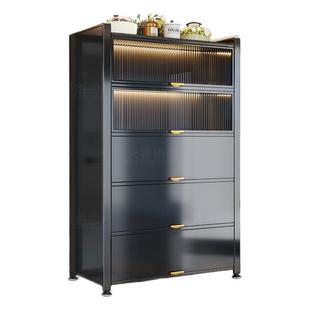 厨房置物架家用落地储物柜橱柜收纳柜多功能微波炉餐边柜碗柜子