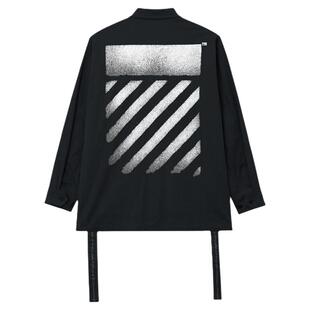 OFF-WHITE™情侣装新款翻领工装夹克酷感街潮多口袋休闲外套