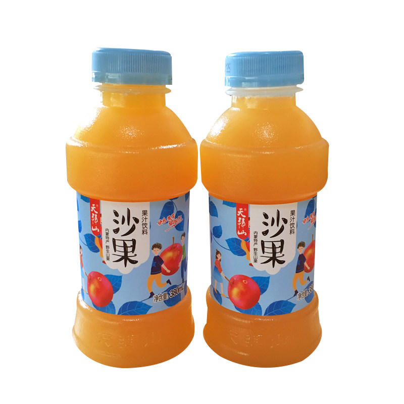 天拜山果汁内蒙古赤峰林西饮料沙棘蓝莓山里红沙果360ml8包邮