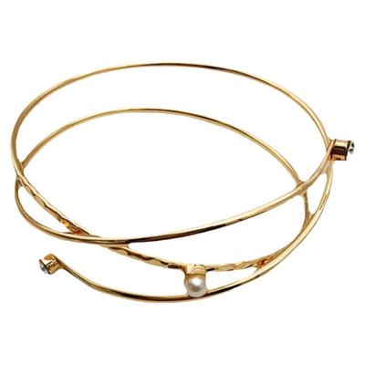 时髦女生沙滩度假绕圈不规则臂环