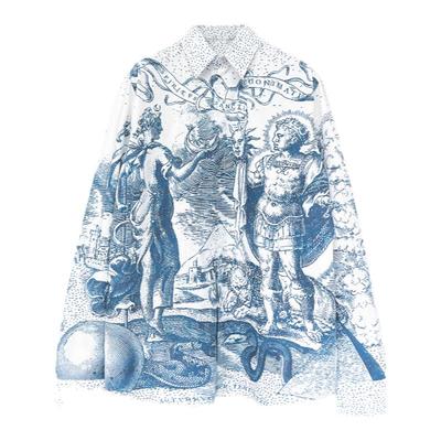 TRENDYWU设计感浮雕印花衬衫