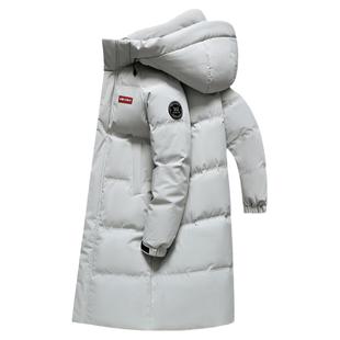 双11鸭鸭羽绒服男女同款冬季加厚中长款过膝新款东北哈尔滨外套HY