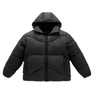 【95%进口鸭绒】太平鸟男装连帽面包服冬季新款防寒羽绒服