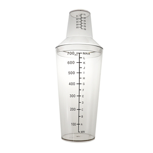 洗车液配比杯量杯二段式雪克杯摇杯带盖带刻度洗车用品调液700ml