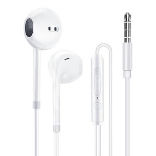 有线耳机半入耳式3.5mm圆孔高音质线控圆头电脑收音机通用游戏麦