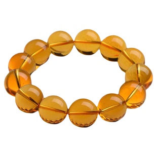 收藏级正品巴西黄水晶手链女天然宝石暴力黄男女招财转运深黄送礼