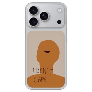 SkinAT适用苹果搞怪风手机背贴 iPhone17 Pro Max背板趣味贴膜 17Pro个性创意贴 松弛敢卡片贴 萌趣卡通贴