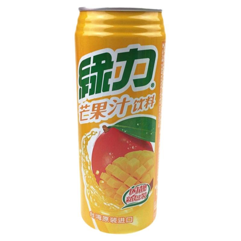 中国台湾味丹绿力果味饮料柠檬茶/芒果/葡萄汁饮品490ml/24支/箱