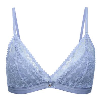 6IXTY8IGHT 68内衣女甜美蝴蝶结蕾丝三角杯无钢圈文胸罩BR14647