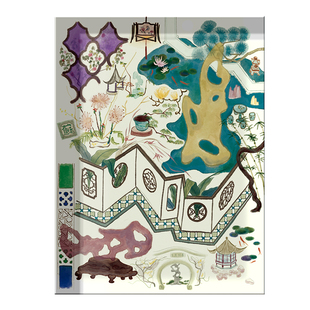 物色时差 苏州园林「城市漫步」原创插画旅行伴手礼苏州冰箱贴
