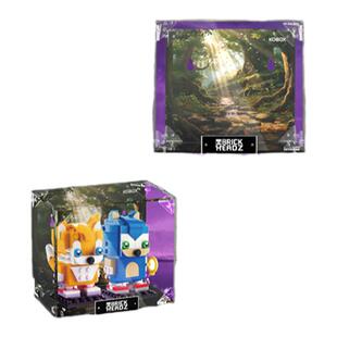 KGBOX乐高40627刺猬索尼克40628塔尔斯男孩方头仔亚克力展示盒