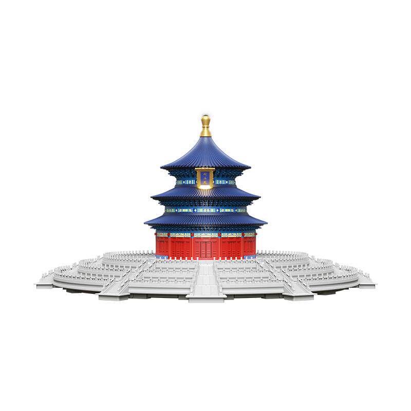 千年榫营造积木天坛祈年殿纪念版古建筑模型榫卯积木摆件礼物女生