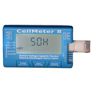 CellMeter 8多功能1-8s高精度锂电池电压电显舵机测试仪电池放电
