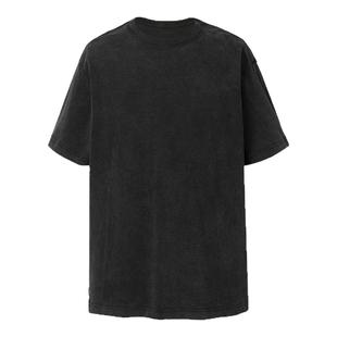 CountryMoment【320G成衣染色做旧】重磅打底纯色圆领短袖T恤男女