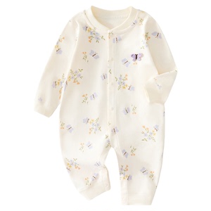 蓓茵可婴儿连体衣男女宝宝长袖哈衣