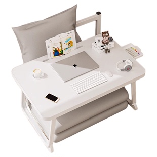床上小桌子可折叠笔记本电脑桌学习书桌大学生宿舍写字床用小桌板懒人床上小桌板飘窗桌坑几儿童看书桌膝上桌