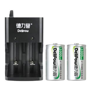 德力普1号充电电池大容量燃煤气灶通用D型一号1.5v锂电套装收音机