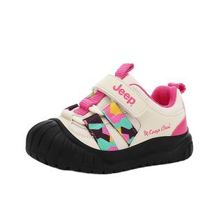 jeep1到3岁宝宝鞋子女宝运动鞋2025新款冬季儿童机能鞋加绒二棉鞋