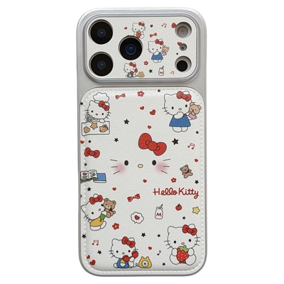 jze 日韩可爱卡通HelloKitty适用苹果17ProMax手机壳iphone15新款16pro女款小众13全包15pro防摔手机套14手提