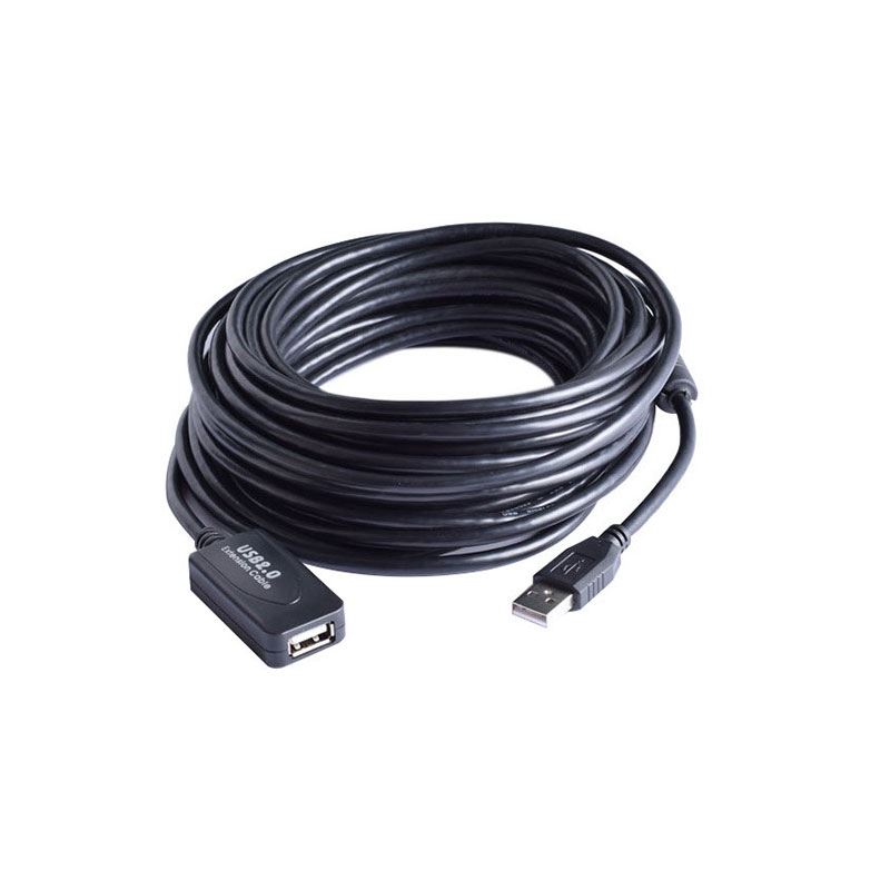 5米/10米/15米/20米 USB2.0延长线 带信号放大芯片 屏蔽抗干扰 兼容USB高清视频会议摄像头全向麦 定制