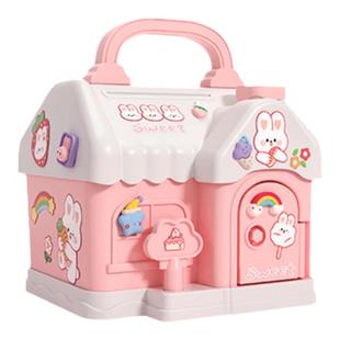 儿童存钱罐2025年只进不出新款女孩子男可存取小房礼物密码储蓄箱