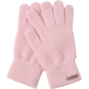 卡蒙冬天户外骑车加厚保暖护腕亲肤可爱毛绒手套女舒适韩版百搭