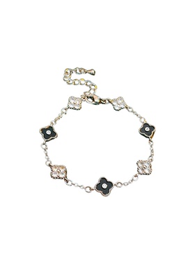 锆石幸花朵手链女时尚百搭感轻奢手环小众手饰女款工厂家