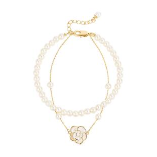 DODOGOGO山茶花仿珍珠手链女小众设计高级感女生首饰轻奢小众精致