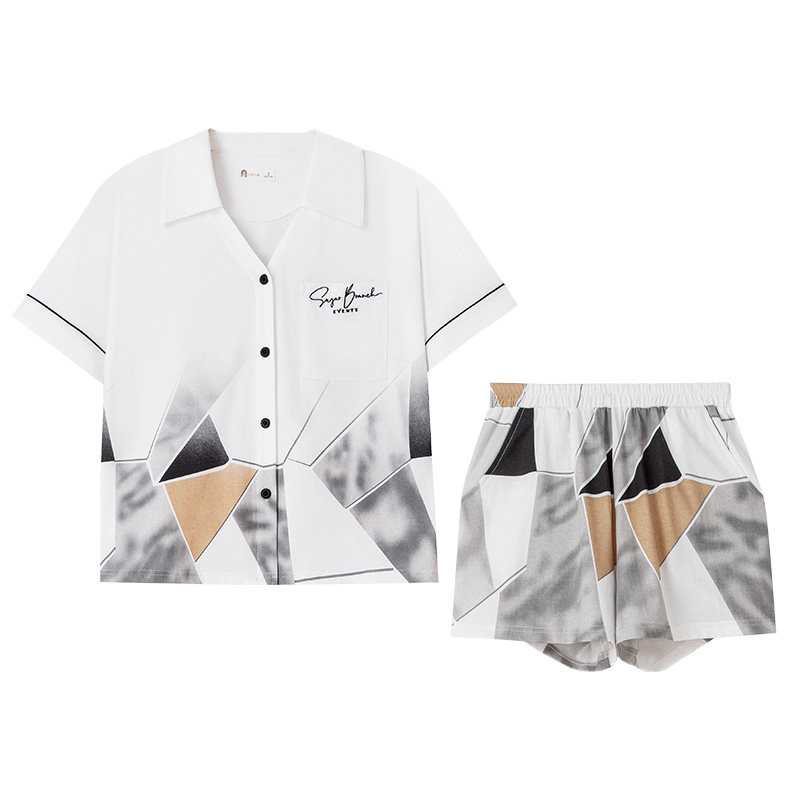 妮狄娅情侣纯棉时尚家居服套装