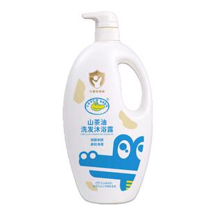 鳄鱼宝宝山茶油洗发沐浴露新生儿沐浴二合一婴儿童洗发水弱酸配方