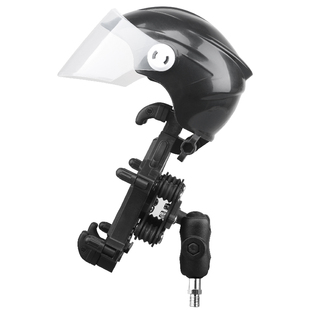 魔夹科品电动车手机支架摩托车外卖骑行导航支架小头盔遮阳挡雨帽