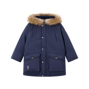 【防科技】TeenieWeenie Kids小熊童装25冬季男童90绒派克羽绒服