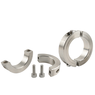 30不锈钢分离型固定环开口光轴圆形夹紧锁紧环限位环轴套限位环