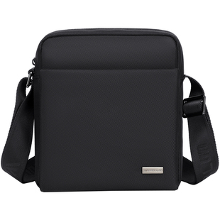 威尔伦新款男士斜挎包男款单肩包休闲男包高级感牛津布随身小背包