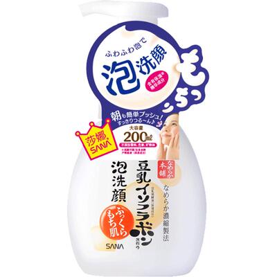 SANA莎娜豆乳泡沫洗面奶一按即出