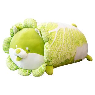 正版菜狗抱枕靠垫沙发靠枕办公室午睡枕头白菜狗床上睡觉长条抱枕