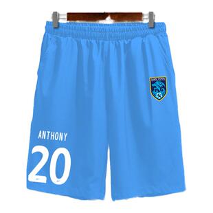 2024南通支云队服足球衣速干短裤子男士五分裤中裤球迷运动休闲裤