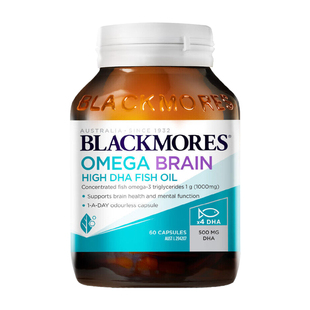 Blackmores澳佳宝深海4倍DHA鱼油胶囊学生青少年备考记忆力鱼肝油