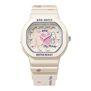 正港ZGOx美乐蒂联名儿童手表女孩中小学生夜光女童看时间生日礼物