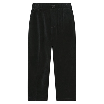 瑞比克学院风轻奢丝绒休闲裤